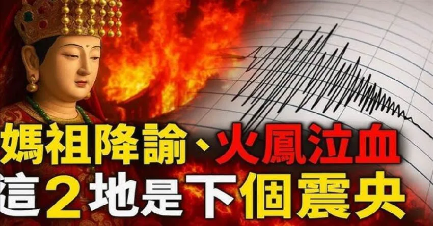大甲鎮瀾宮天公爐突三度自響!媽祖抽出黑籤 預言這2地恐成下個震央 第 1 張